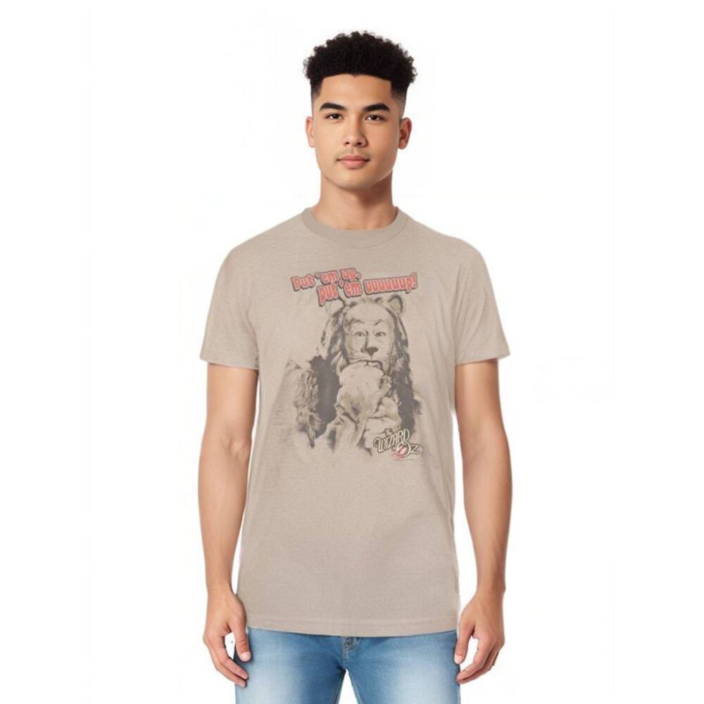 Wizard Of Oz Put Em Up Short Sleeve Adult Tee / T-Shirt / Sand